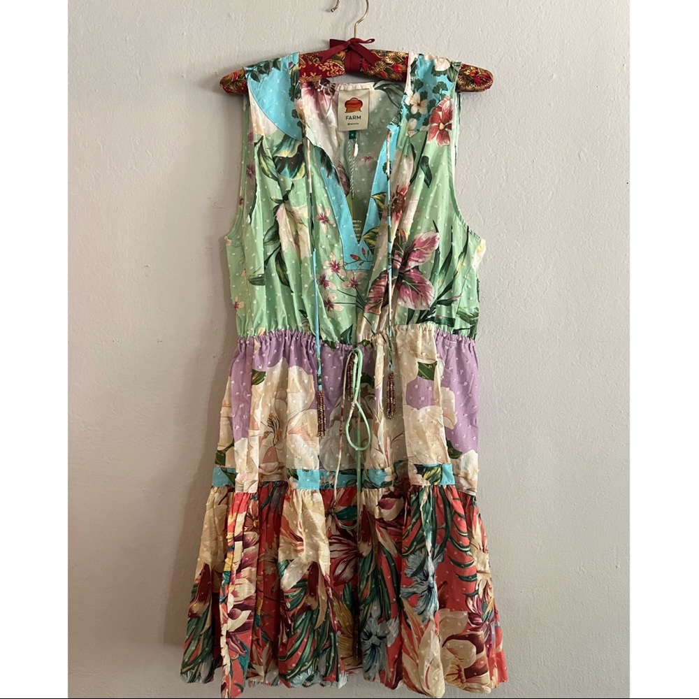 Farm Rio Floral Summer Dress Size Medium